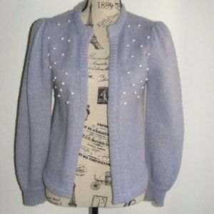 Vintage Ohrbach's Lavender 1960 Pearl Wool Sweater